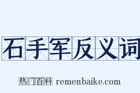 石手军反义词是什么意思的图片